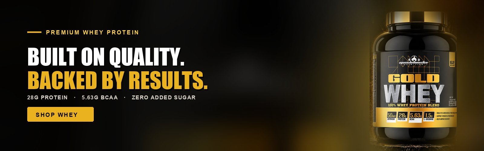 Built On Quality. Backed By Results. — Gold Whey